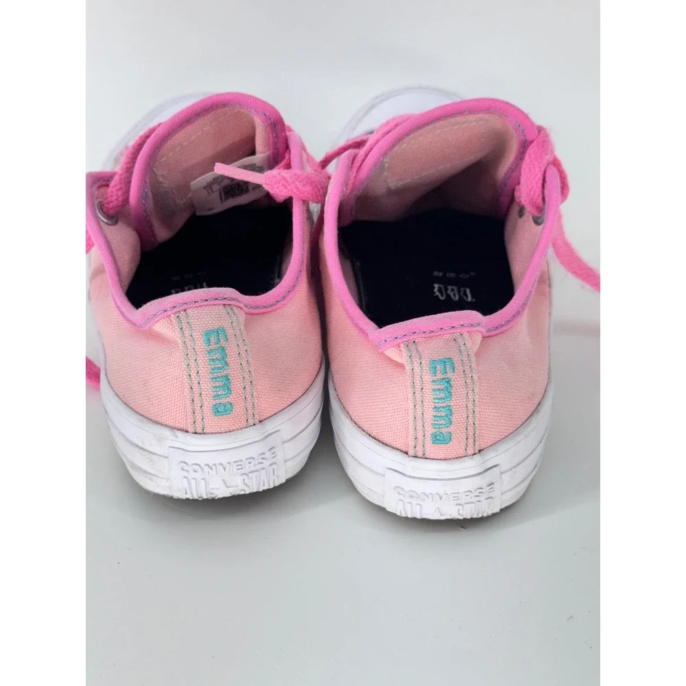 Converse Chuck Taylor Kids 1.5 Pink Teal Custom Emma Sneakers Youth Shoes